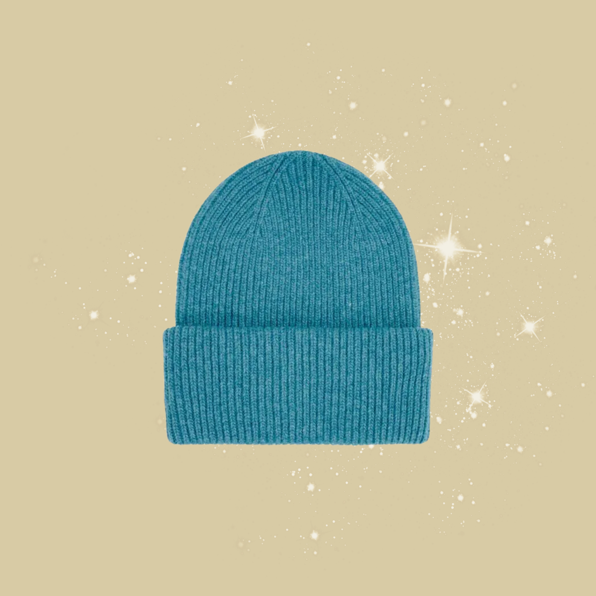 Unser Adventkalender 2024: Sichere dir ein Beanie in Teal Blue der Marke Colorful Standard