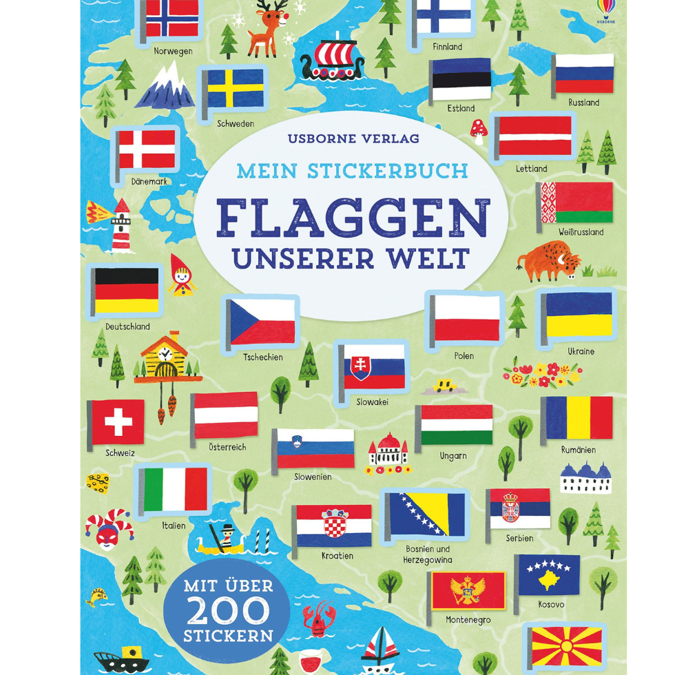 Reisebücher und Weltatlas: Mein Stickerbuch Flaggen unserer Welt