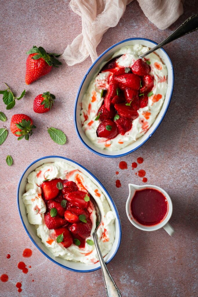 Gebackene Erdbeeren