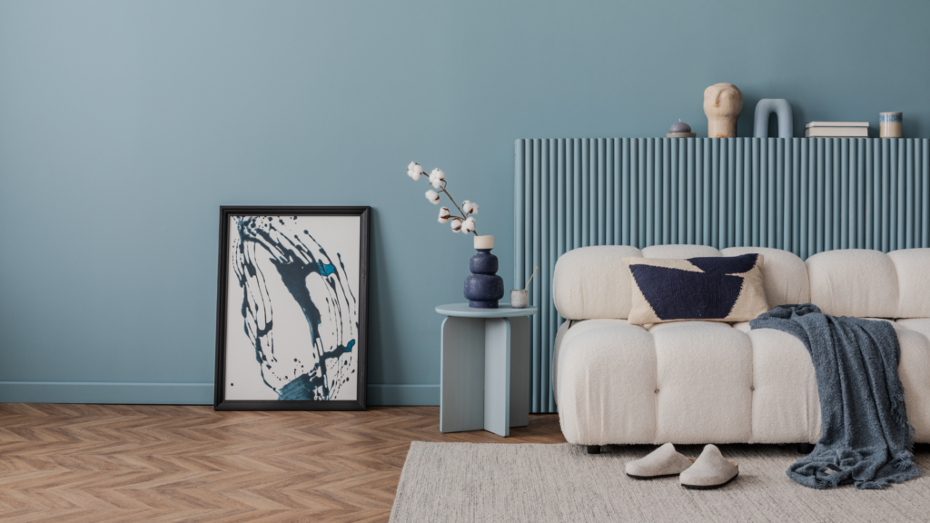 blaues Wohnzimmer, interior inspiration