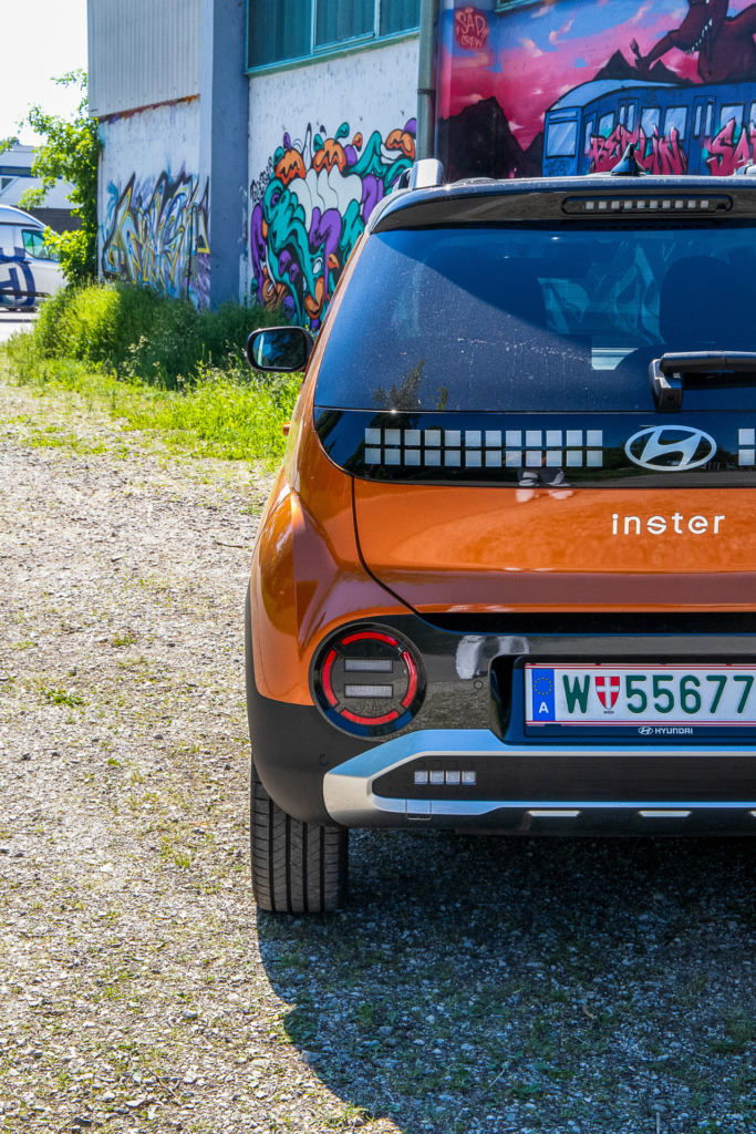 Hyundai Inster: Rückansicht des Inster