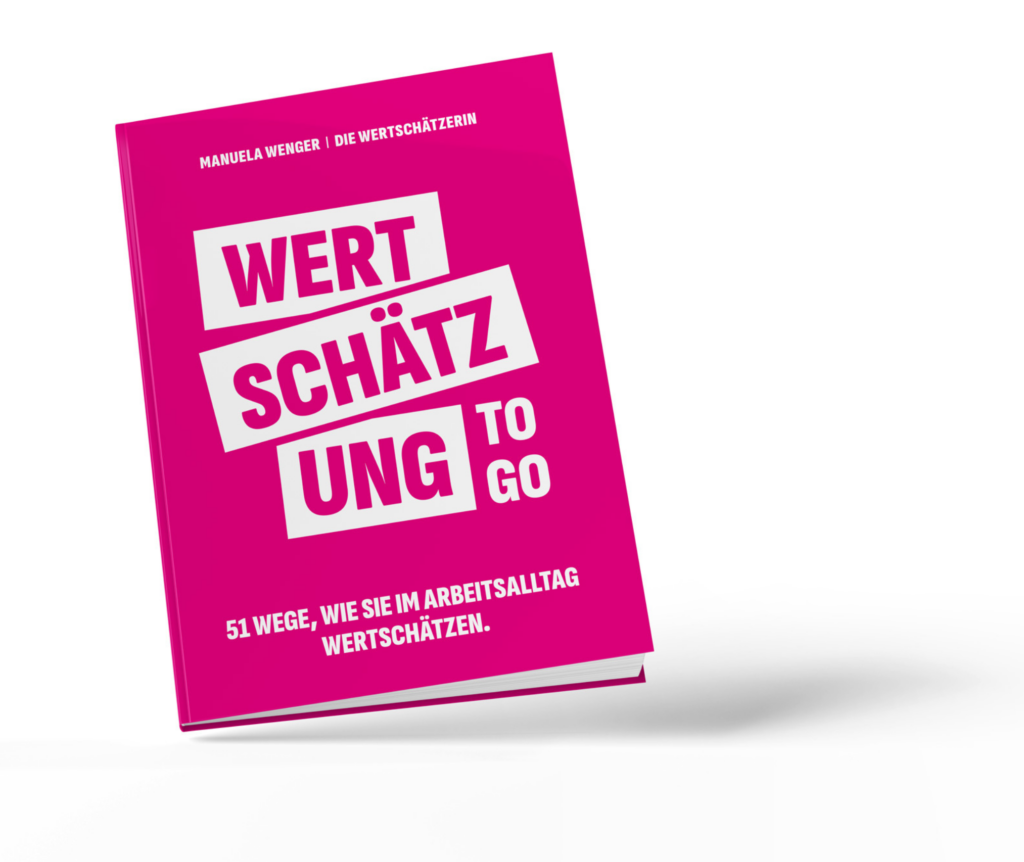 Buchcover „Wertschätzung to go“ von Manuela Wenger
