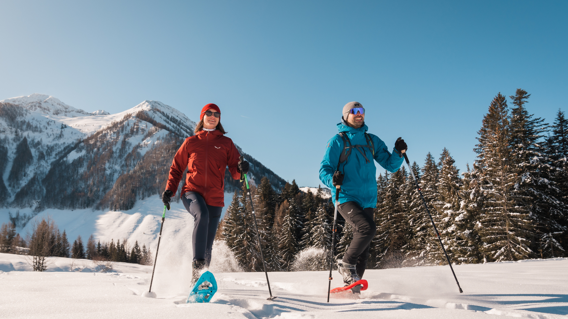 Sanfter Wintertourismus: Spaß beim Schneeschuhwandern