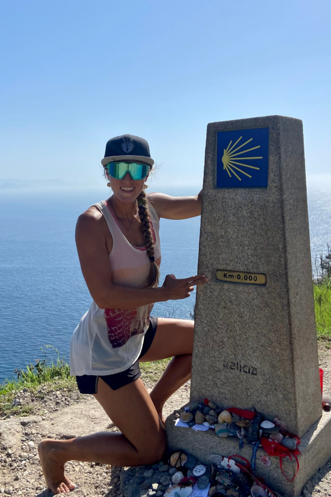 Julia Wolf am Jakobsweg