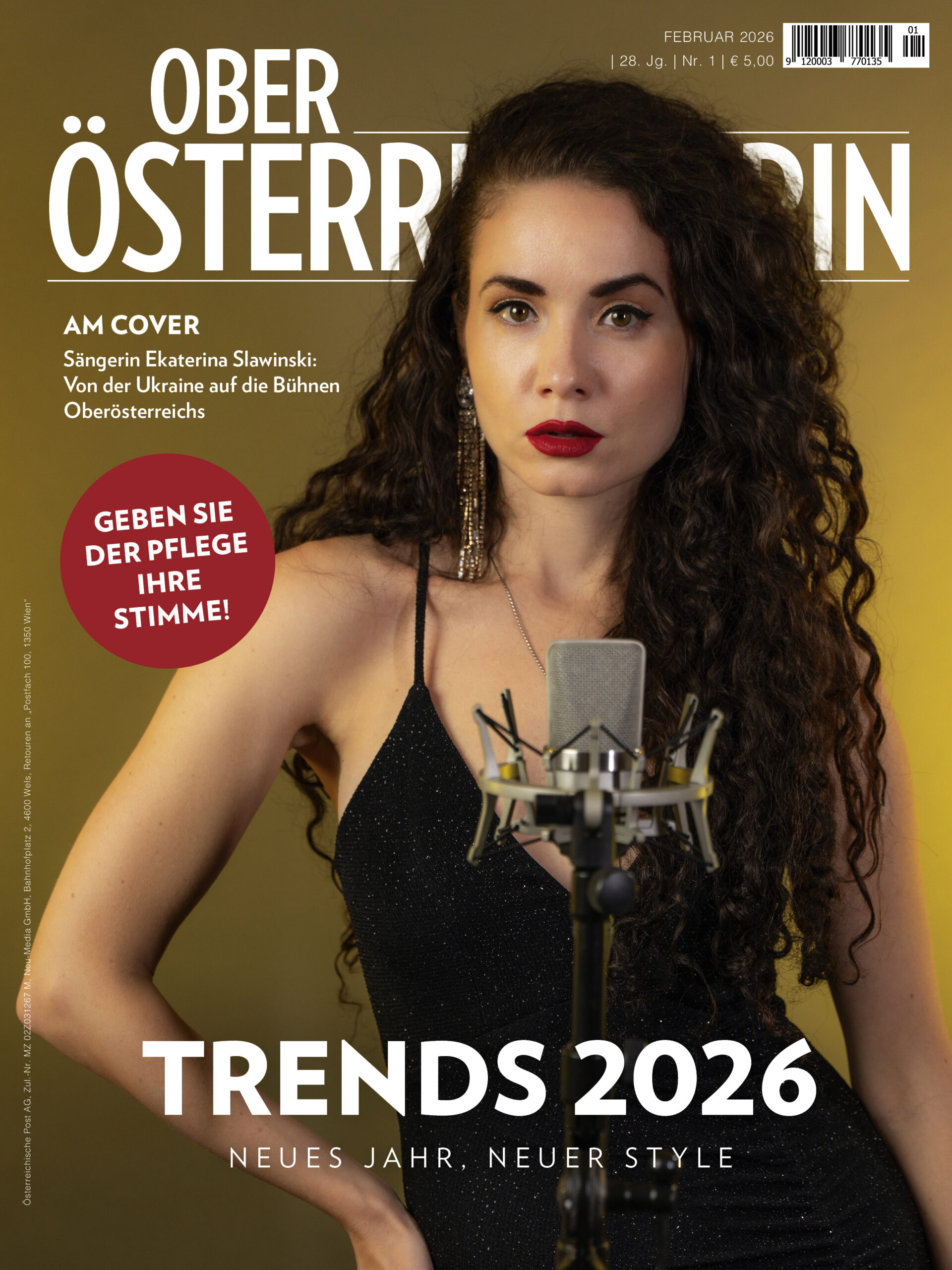 Out Now Februar-Ausgabe 2026: Sängerin Ekaterina Slawinski
