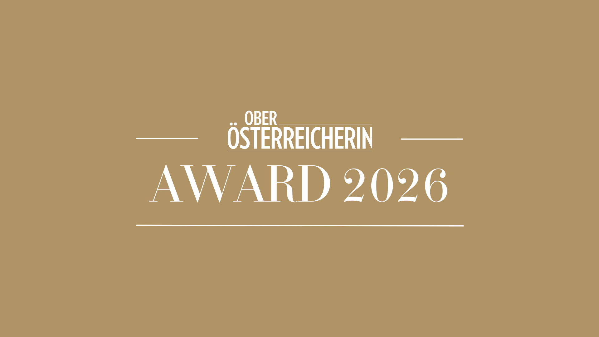 OBERÖSTERREICHERIN AWARD 2026: Titelbild