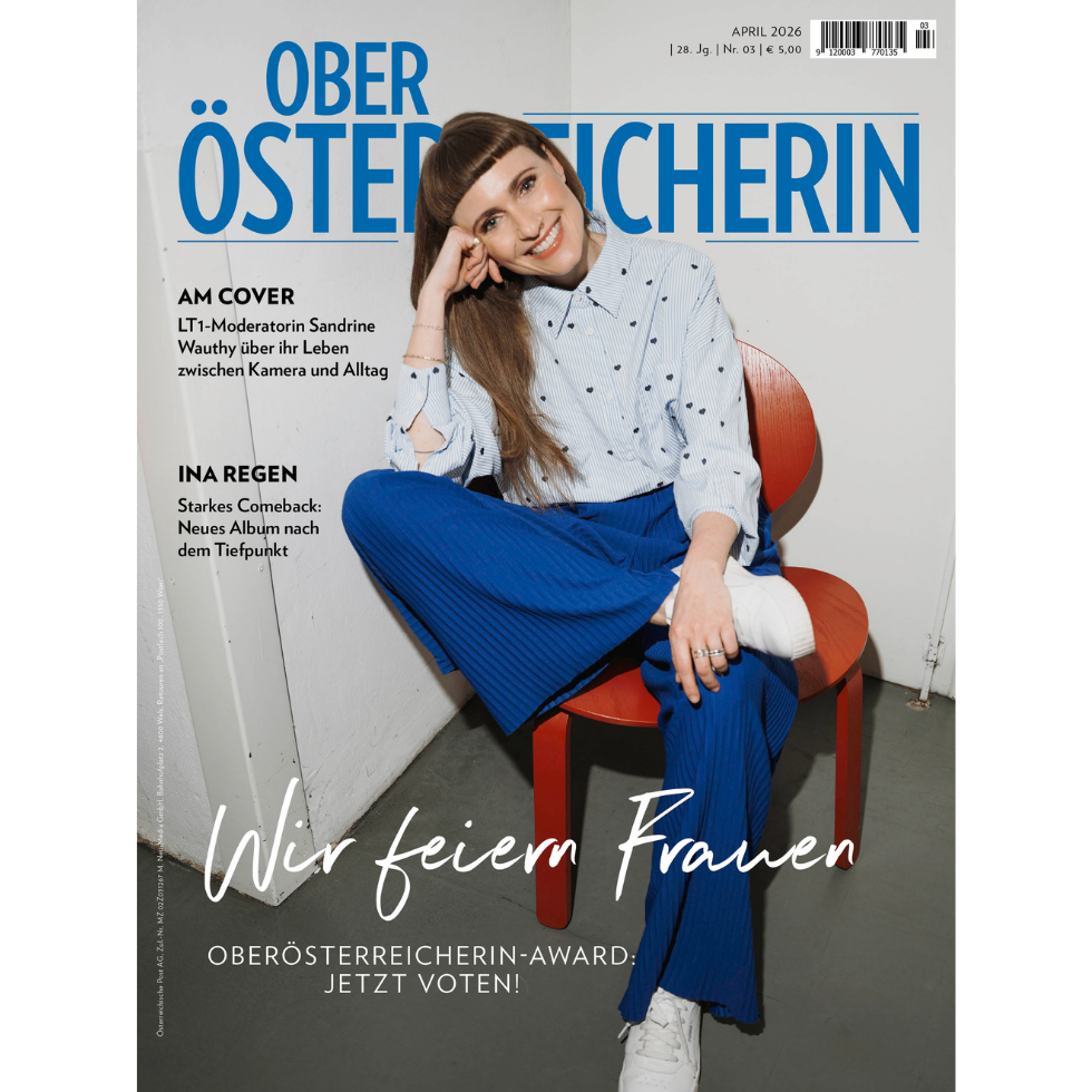 OÖ April-Cover: Sandrine Wauthy