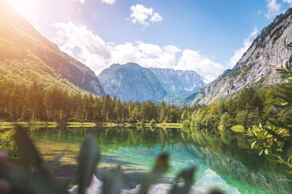 Ausflugsziele: Sommerliche Seelandschaft im Bluntautal, Salzburg