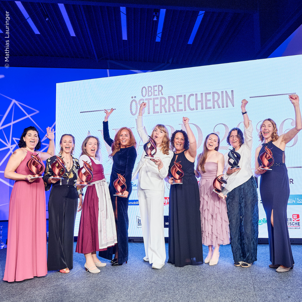 Alle Gewinnerinnen beim Oberösterreicherin Award