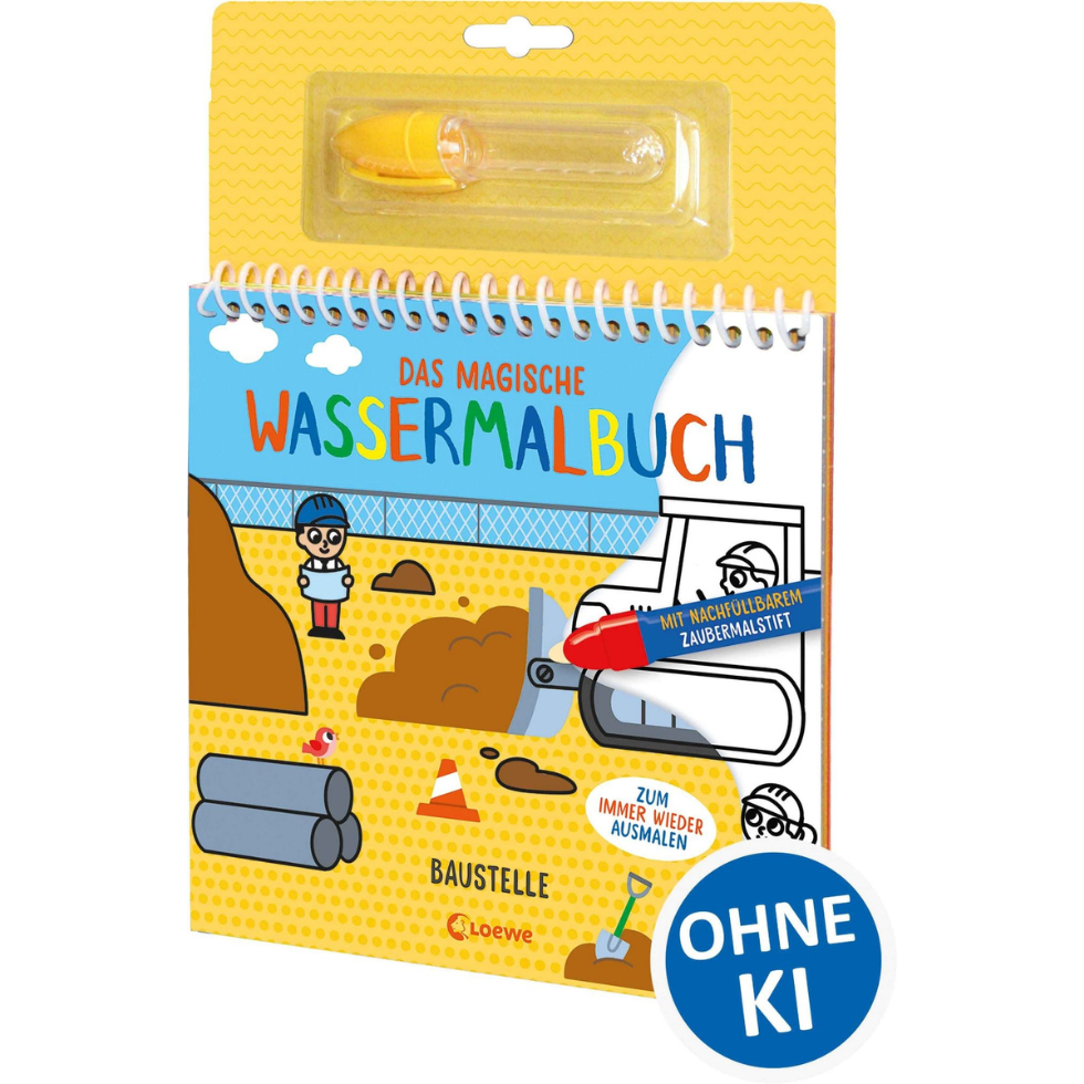 Kinderbücher:Das magische Wassermalbuch - Baustelle